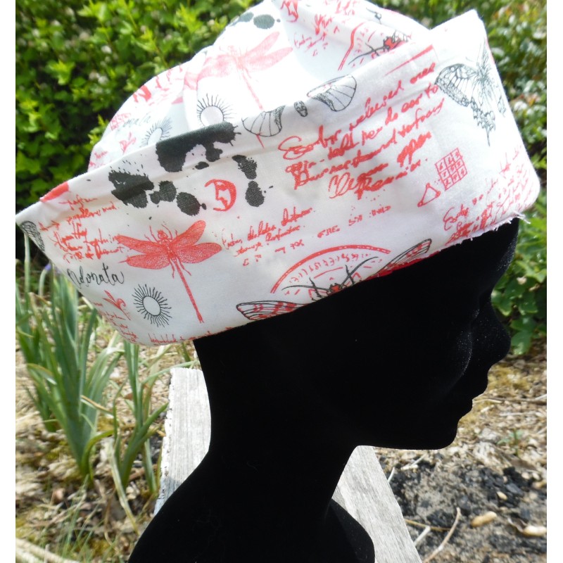 chapeau marin calligraphié