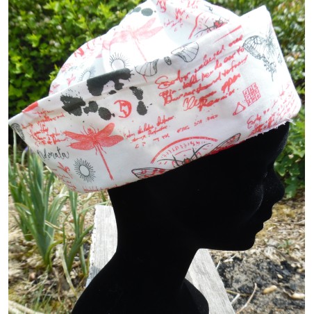 chapeau marin calligraphié