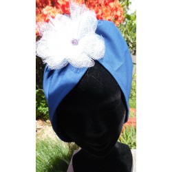 turban bleu