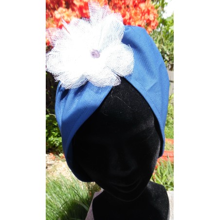turban bleu