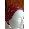 bandeau rouge et or