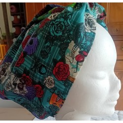 turban punk bleu