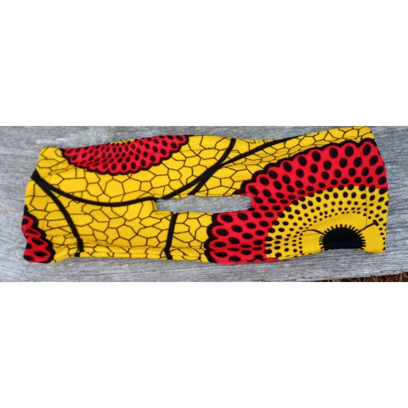 chouchou magique rouge et jaune