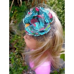 barrette punk tulle noir