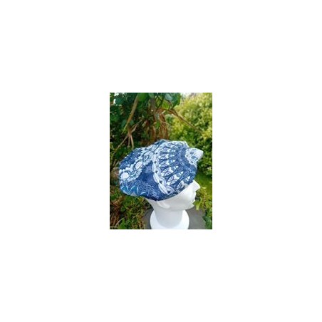béret mixte bleu et gris
