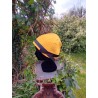 chapeau cloche simple jaune