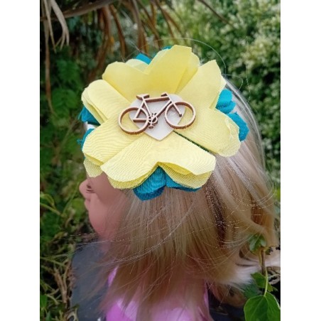 barrette jaune velo